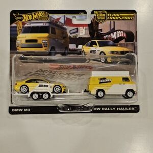 HOT WHEELS TEAM TRANSPORT BMW M3 & HW RALLY HAULER